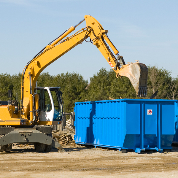 are there any restrictions on where a residential dumpster can be placed in Avonia